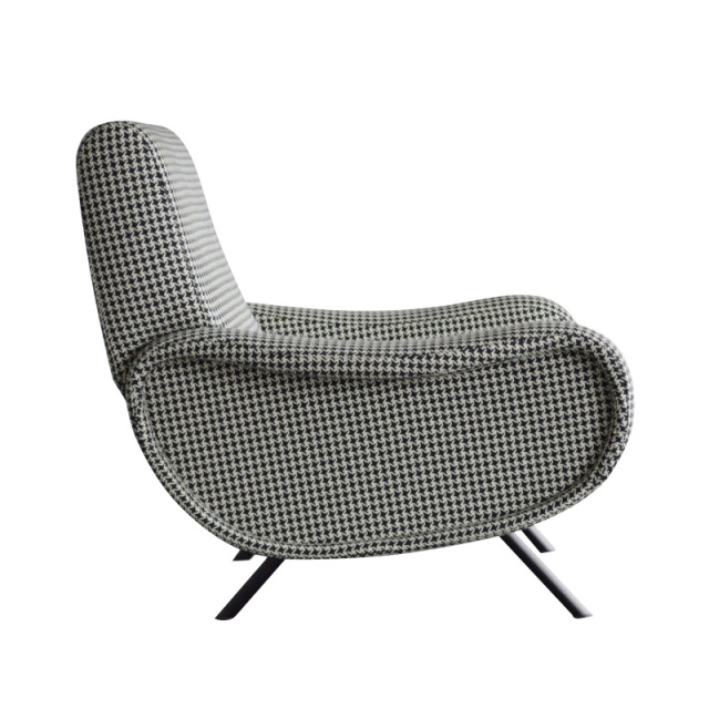 Modern simple armchair Nordic light luxury sofa chair leisure living room fabric designer single chair