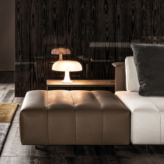 Italian minimalist piano keys sofa living room straight row designer leather light luxury villa large floor module combination