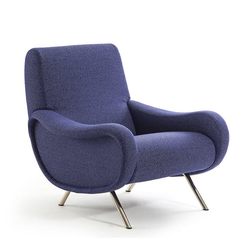 Modern simple armchair Nordic light luxury sofa chair leisure living room fabric designer single chair