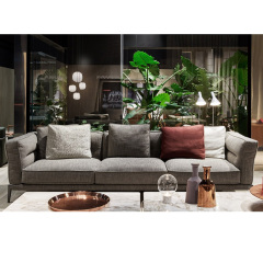 Italy Northern Europe high-end imported modern living room guest combination fabric sofa, 3 seats