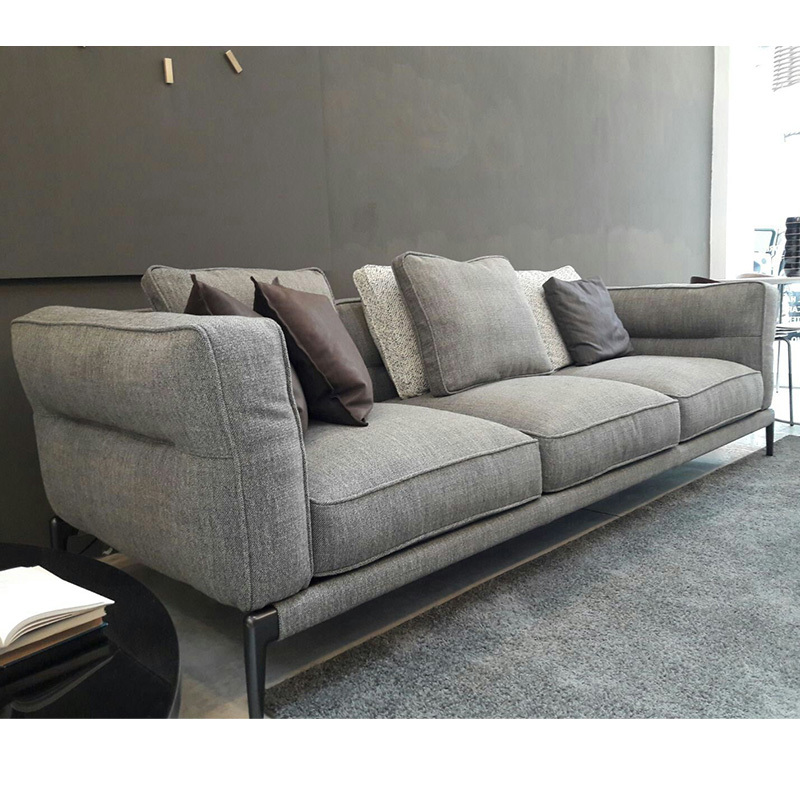 Italy Northern Europe high-end imported modern living room guest combination fabric sofa, 3 seats