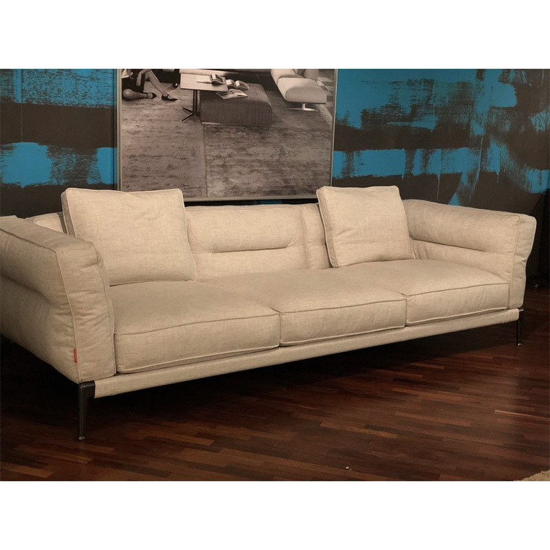 Italy Northern Europe high-end imported modern living room guest combination fabric sofa, 3 seats