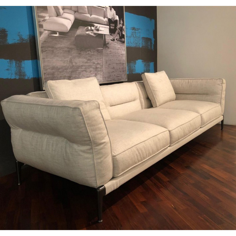 Italy Northern Europe high-end imported modern living room guest combination fabric sofa, 3 seats