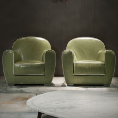 Italian minimalist cowhide sofa living room straight row designer leather light luxury villa Large floor, Single seat