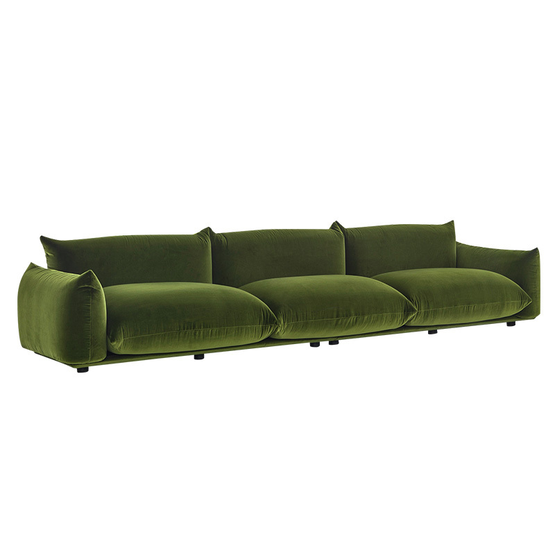 Modern simple armchair, Japanese light luxury sofa chair, leisure living room fabric sofa, Seater for 3