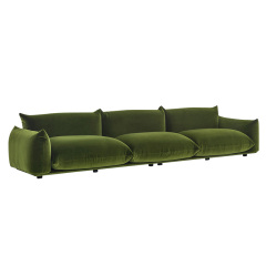 Modern simple armchair, Japanese light luxury sofa chair, leisure living room fabric sofa, Seater for 3