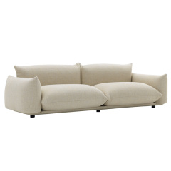 Modern simple armchair, Japanese light luxury sofa chair, leisure living room fabric sofa, Seater for 2