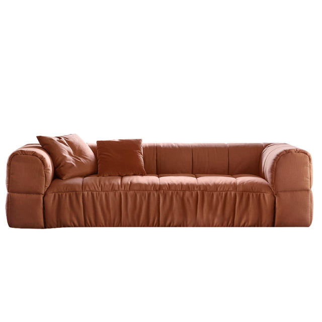 Modern simple armchair, Japanese light luxury sofa chair, leisure living room fabric sofa, Seater for 3