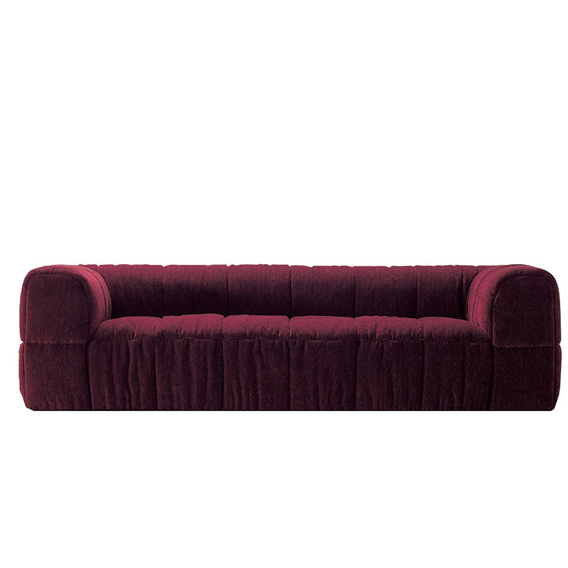 Modern simple armchair, Japanese light luxury sofa chair, leisure living room fabric sofa, Seater for 3