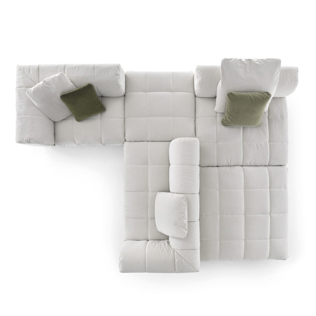 Modern simple armchair, Japanese light luxury sofa chair, leisure living room fabric sofa, multi-module multi-seat sofa
