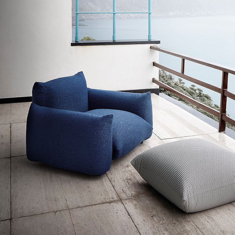 Modern simple armchair, Japanese light luxury sofa chair, leisure living room fabric sofa, single chair