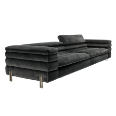 Italy Northern Europe high-end imported modern living room guest combination fabric sofa, 2 seats
