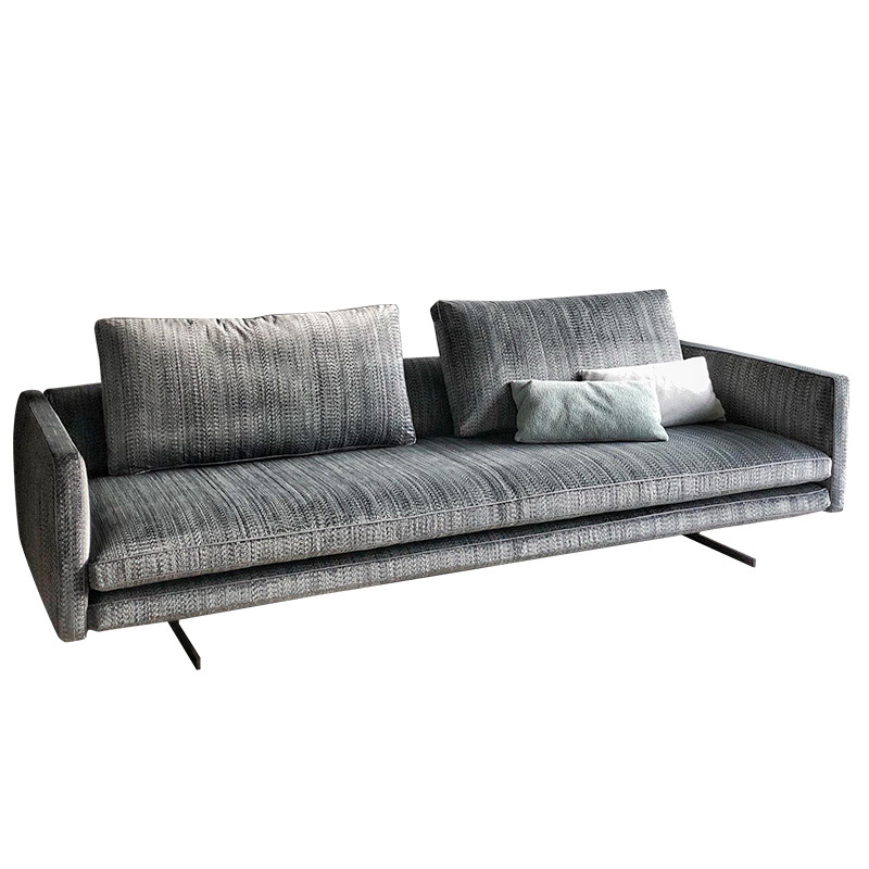 Italy Northern Europe high-end imported modern living room guest combination fabric sofa, 3 seats