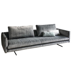 Italy Northern Europe high-end imported modern living room guest combination fabric sofa, 3 seats