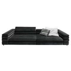 Italy Northern Europe high-end imported modern living room guest combination fabric sofa, 2 seats