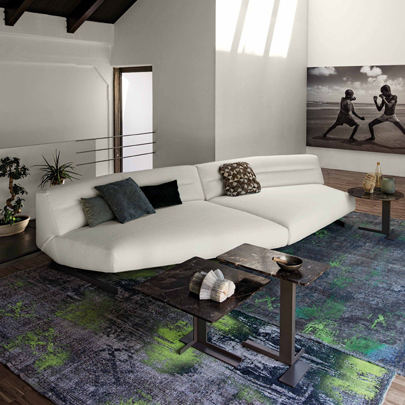 Italy Northern Europe high-end imported modern living room guest combination fabric sofa, 4 seats