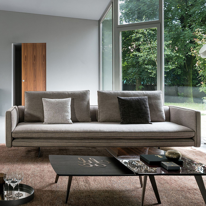 Italy Northern Europe high-end imported modern living room guest combination fabric sofa, 3 seats