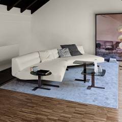 Italy Northern Europe high-end imported modern living room guest combination fabric sofa, 4 seats