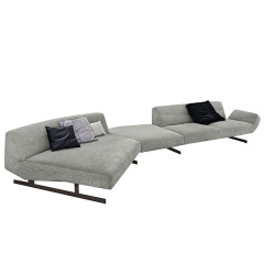 Italy Northern Europe high-end imported modern living room guest combination fabric sofa, 2 seats + small seat + chaise