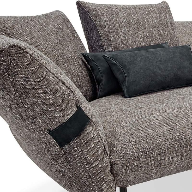 Italy Northern Europe high-end imported modern living room guest combination fabric sofa, 4 seats