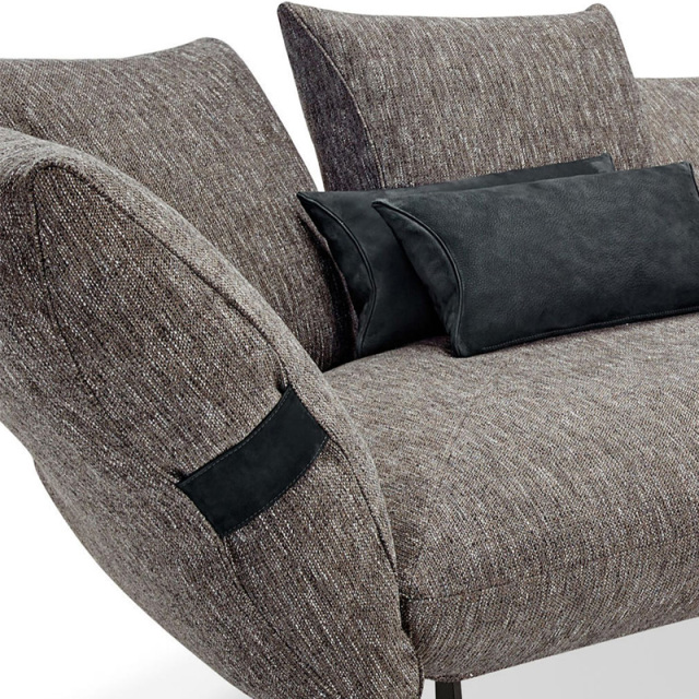 Italy Northern Europe high-end imported modern living room guest combination fabric sofa, 4 seats