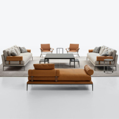Italy Northern Europe high-end imported modern living room guest combination fabric sofa, 2 seats