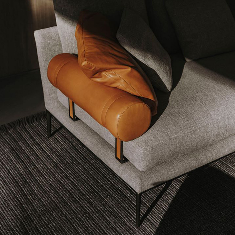 Italy Northern Europe high-end imported modern living room guest combination fabric sofa, 2 seats