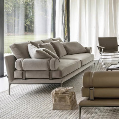 Italy Northern Europe high-end imported modern living room guest combination fabric sofa, 2 seats