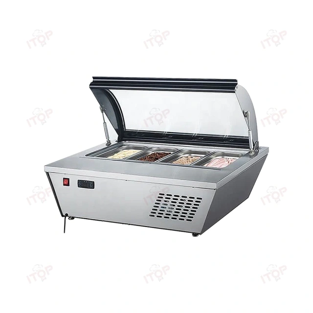 IT-ICF-R67 Mini Tabletop Ice Cream Freezer Display Commercial Gelato Freezer Showcase
