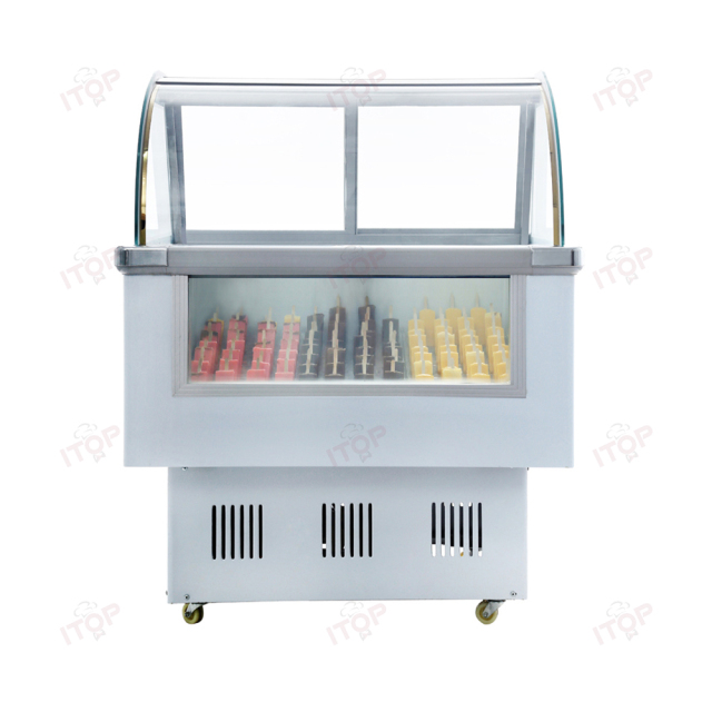 IT-ICF-1.0 Refrigerator Ice Cream Direct Cooling Gelato Display Freezer Cabinet
