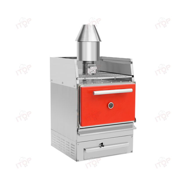 IT-CGM-1 Commercial Charcoal Broiler Oven Bbq Charcoal Grill Oven
