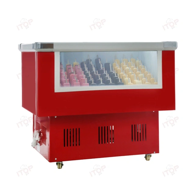 IT-ICF-1.0 Refrigerator Ice Cream Direct Cooling Gelato Display Freezer Cabinet
