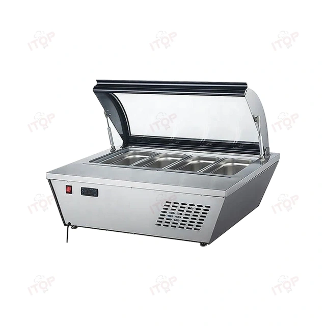IT-ICF-R67 Mini Tabletop Ice Cream Freezer Display Commercial Gelato Freezer Showcase