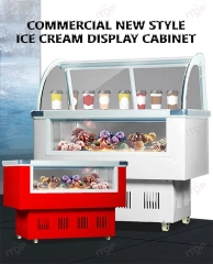 IT-ICF-1.0 Refrigerator Ice Cream Direct Cooling Gelato Display Freezer Cabinet