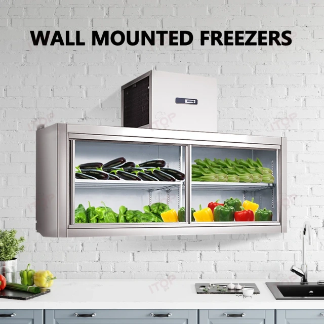 IT-WC-1200 1.2M 1.5M 1.8M Hanging Wall Refrigerator Stainless Steel Cooling Cabinet