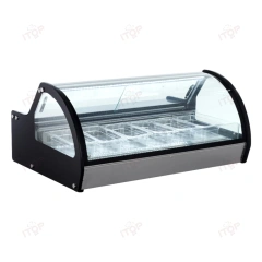IT-FSF-D1 Table Top Italian Gelato Showcase Freezer Ice Cream Display Refrigeration Equipment