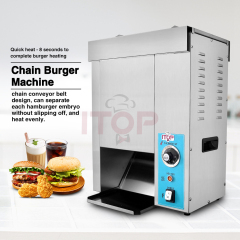 IT-CBM-2KW Automatic Conveyor Chain Hamburger Burger Bun Toaster Machine