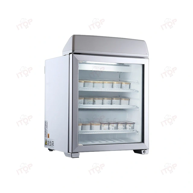 IT-SFF-49L Commercial 55L 90L 112L Countertop Ice Cream Freezer Display Cabinet
