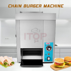 IT-CBM-2KW Automatic Conveyor Chain Hamburger Burger Bun Toaster Machine