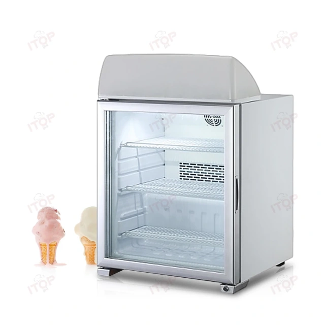 IT-SFF-49L Commercial 55L 90L 112L Countertop Ice Cream Freezer Display Cabinet