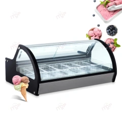 IT-FSF-D1 Table Top Italian Gelato Showcase Freezer Ice Cream Display Refrigeration Equipment