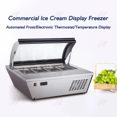 IT-ICF-R67 Mini Tabletop Ice Cream Freezer Display Commercial Gelato Freezer Showcase