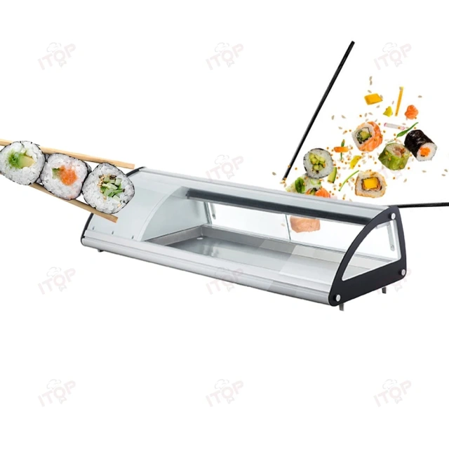 IT-SS-3 Japanese Sushi Display Cabinet Table Countertop Salad Seafood Cooler Display