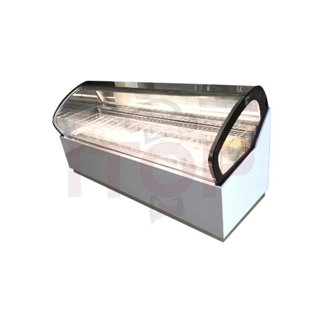 IT-GDF-C4 Large Capacity Gelato Ice Cream Display Showcase Freezer Container