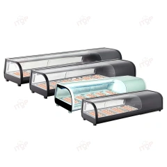 IT-SS-2 Multiple Specifications Counter Top Glass Sushi Display Cooler Refrigeration Equipment