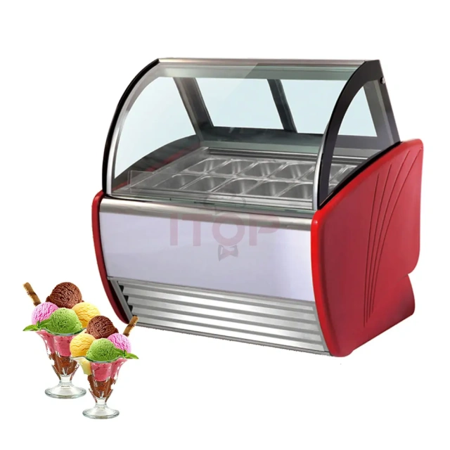 IT-ICM-A120 Top Open Commercial Frozen Ice Cream Gelato Display Chest Freezer Showcase