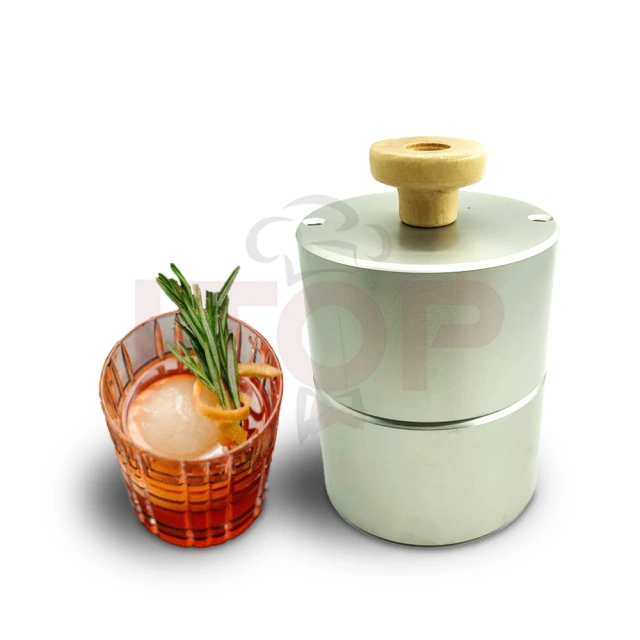 IT-IBPM13 Aluminum Whiskey Round Shape Diamond Mold Ice Ball Press Maker