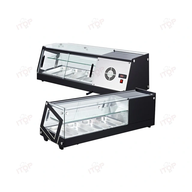 IT-SS-1 Double Layers Sushi Showcase Sushi Bar Equipment Refrigerated Sushi Case