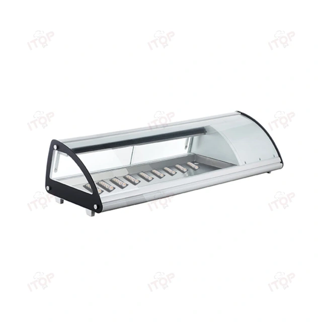 IT-SS-3 Japanese Sushi Display Cabinet Table Countertop Salad Seafood Cooler Display