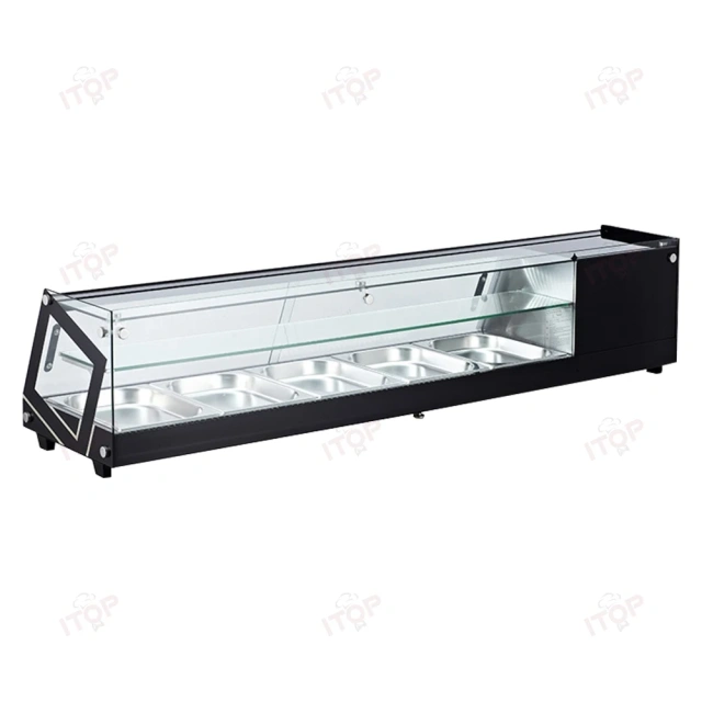 IT-SS-1 Double Layers Sushi Showcase Sushi Bar Equipment Refrigerated Sushi Case